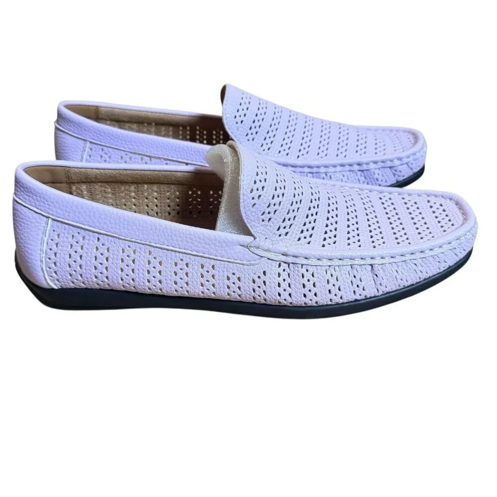 Montique Men's Lavender Weave Pattern Fashion Loafers Shoes Size 10.5 S22
